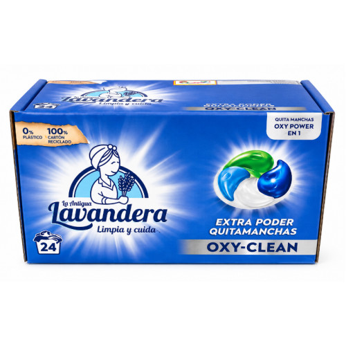 Капсули для прання La Antigua Lavandera OXY-CLEAN 4 в 1, 24 шт
